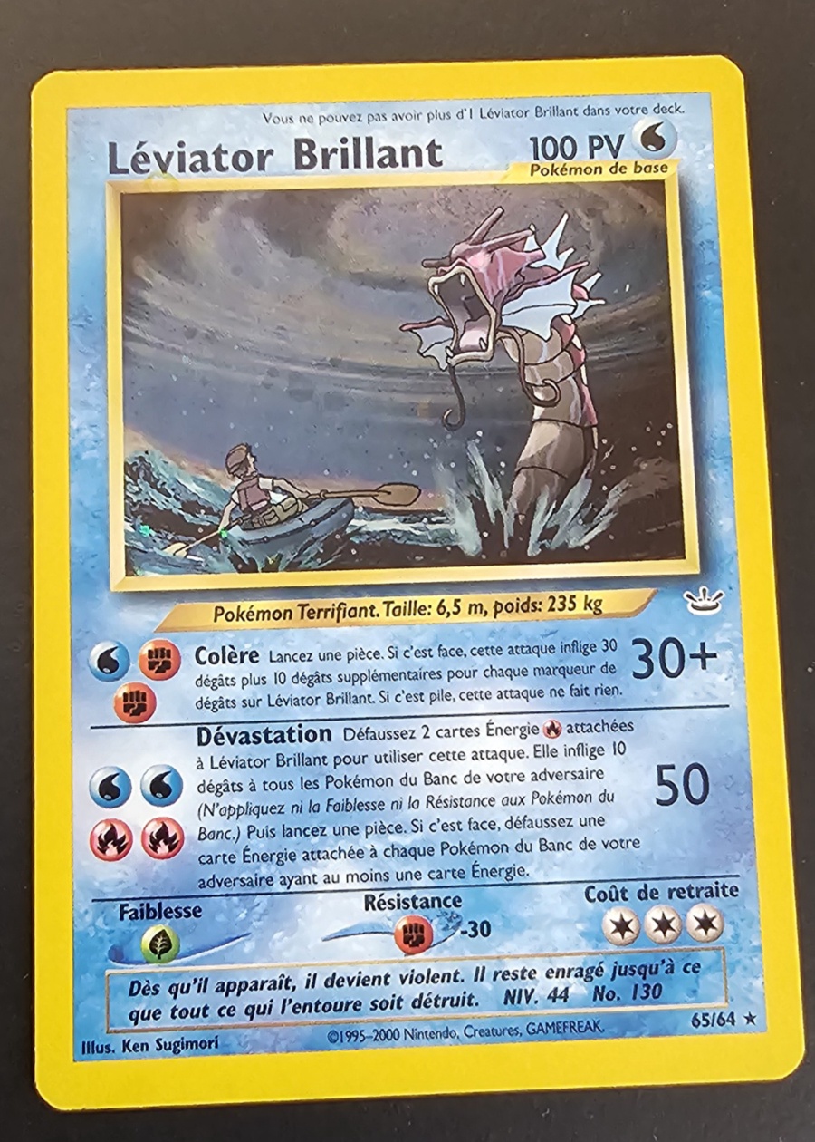 Carte Pokémon Léviator Brillant 65/64