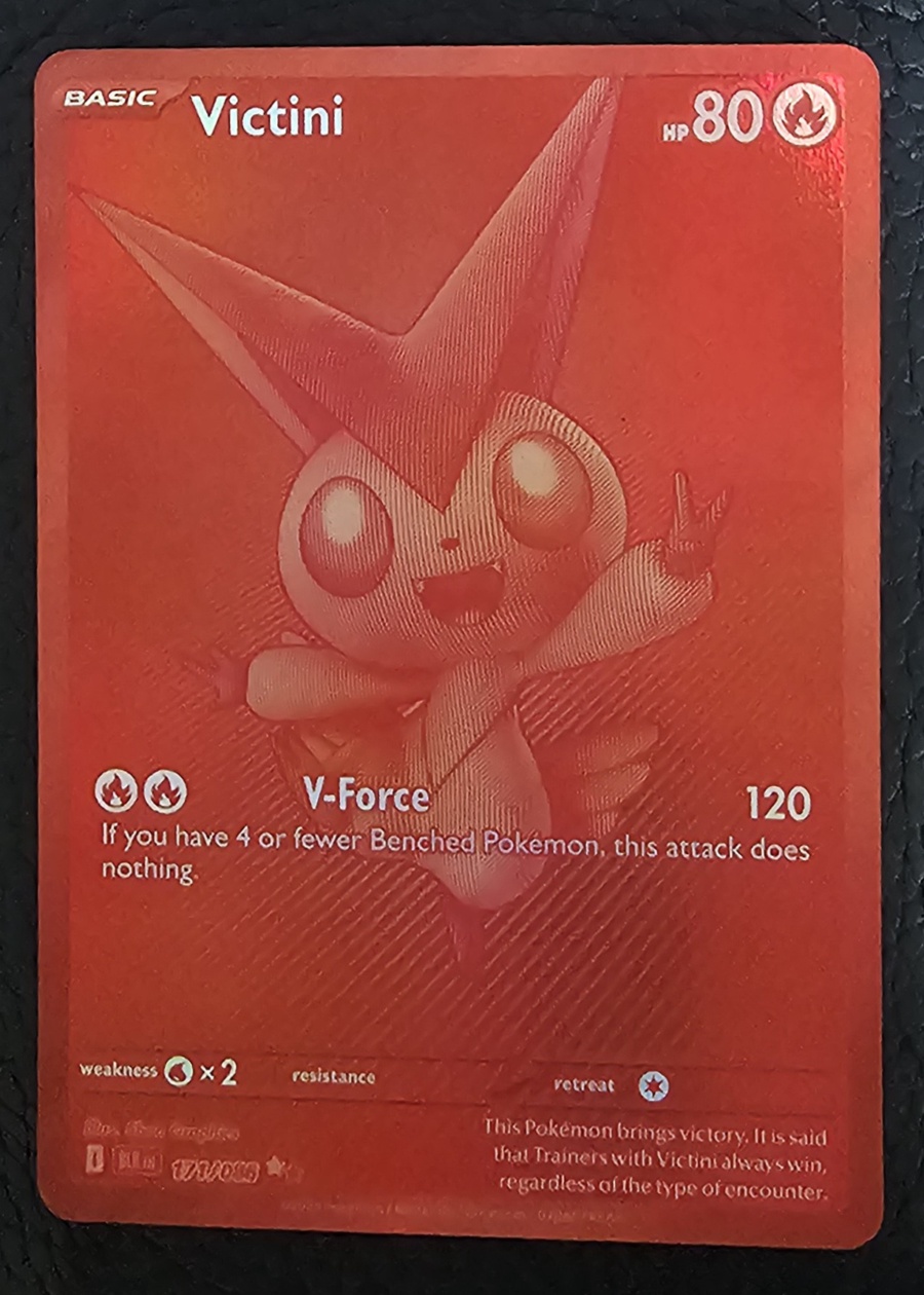 Carte Pokémon Victini foudre noir 171/086