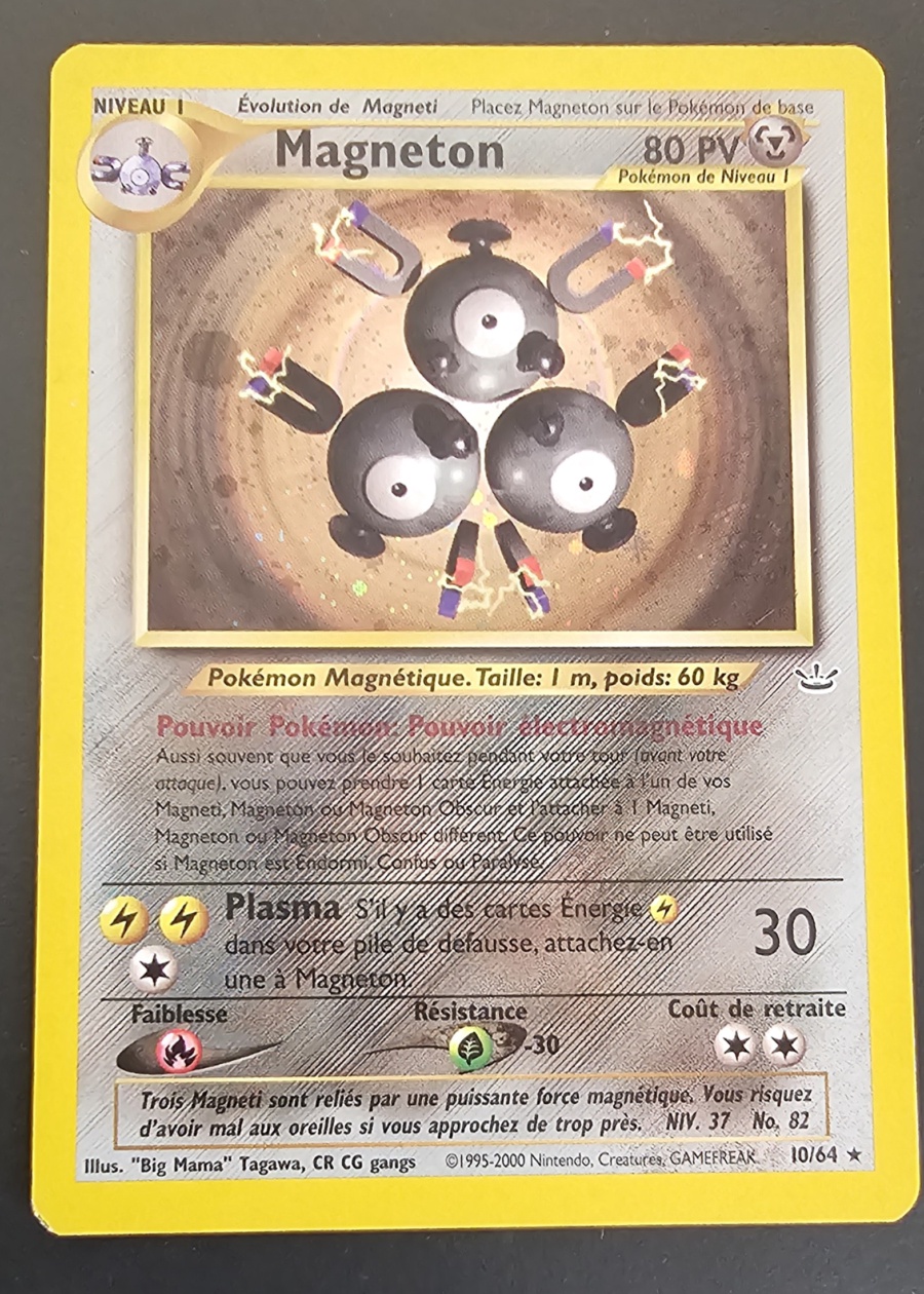Carte Pokémon Magneton 10/64