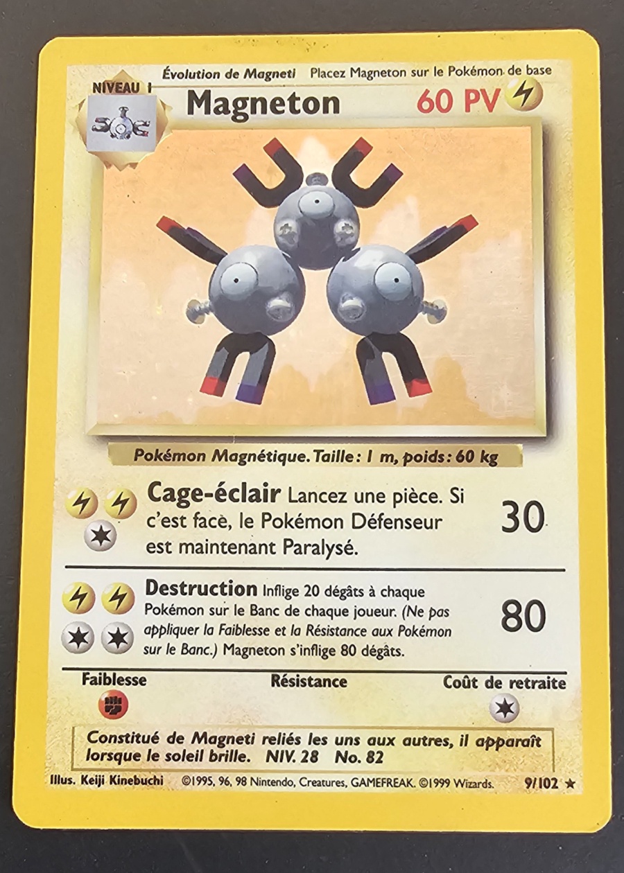 Carte Pokémon Magneton 9/102