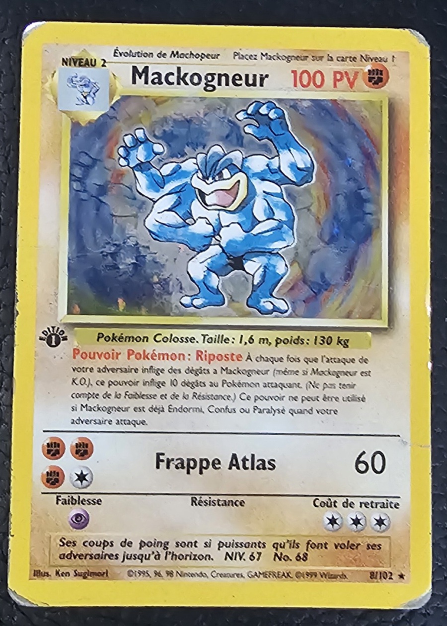 Carte Pokémon Mackogneur #8 de l'extension Base Set